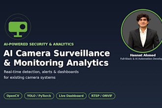 build an ai analytic dashboards and camera monitoring system