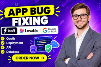 fix bolt lovable google ai studio app oauth deployment api database domain error