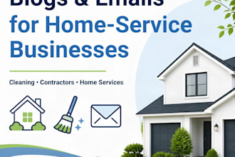 write blogs and emails for home service businesses