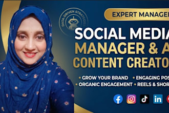 be your social media manager and ai content creator