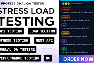 do stress testing load testing performance testing postman API jmeter k6 testing