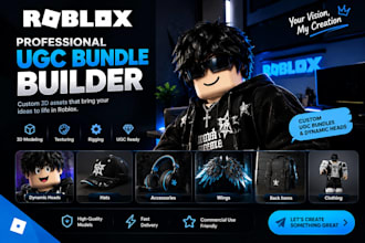 roblox dynamic head, ugc bundle, accessories,