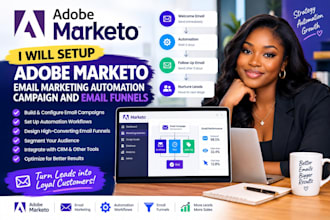 setup adobe marketo email marketing automation campaign and email funnels