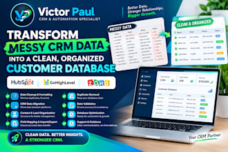 transform messy CRM data into a clean, organized customer database