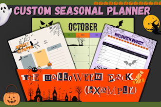 design a custom seasonal digital planner in canva