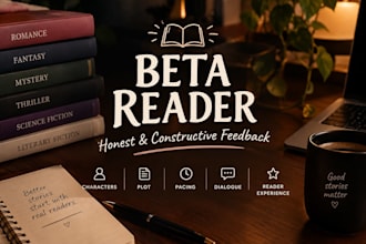 beta read your story and give honest reader feedback