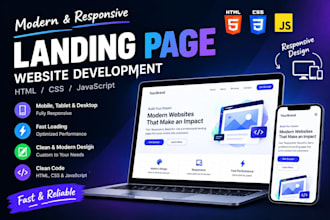 create a responsive landing page