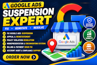 fix google ads suspension, reinstate your account
