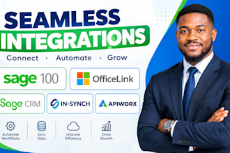 integrate sage 100 officelink  sagecrm  insynch apiworx