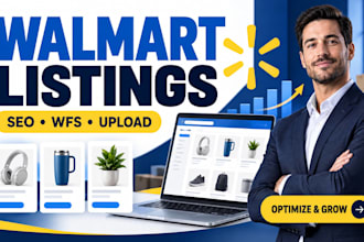 create and optimize walmart product listings with SEO and wfs