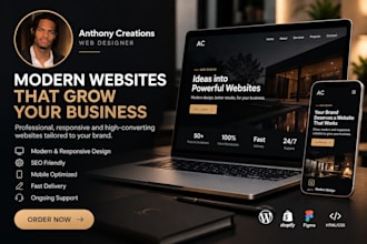 build a responsive HTML CSS javascript landing page