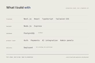 build a custom saas web application