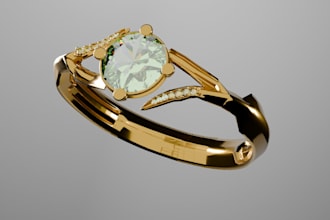 create realistic 3d jewelry models and renders in blender