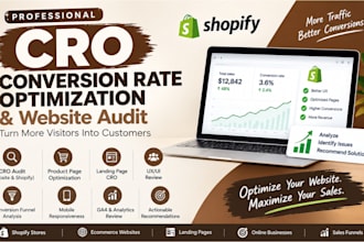 shopify cro audit, SEO audit and conversion analysis to boost shopify sales
