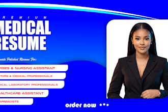 write a professional medical resume and CV