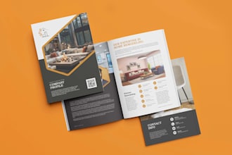 design a professional annual report and corporate brochure