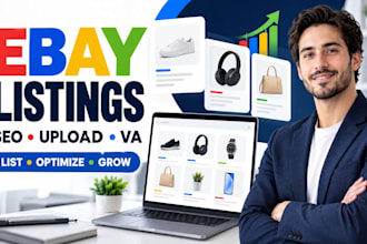 create SEO optimized ebay product listings and upload your products