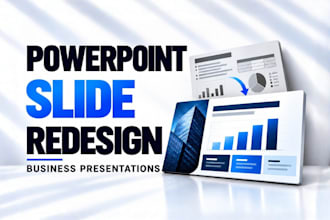 fix or redesign powerpoint slides and business presentations