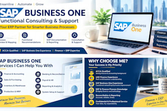 provide sap business one functional consulting and support