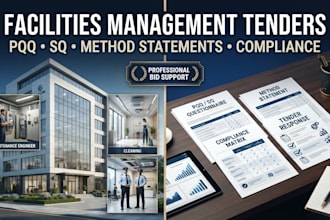 create facilities management tender method statement pqq sq compliance matrices