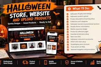 halloween store, halloween website, halloween product upload
