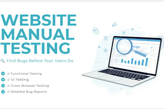 manually test your website