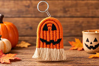make a handmade custom crochet keychain