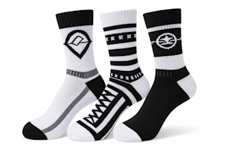 design custom sneakers socks for your brands and streetwear