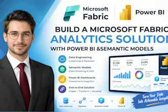 build a microsoft fabric analytics solution with power bi and semantic models