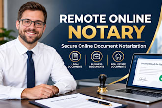 provide remote online notary and notarization services same day