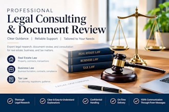 provide professional real estate, business, and tax legal consulting services