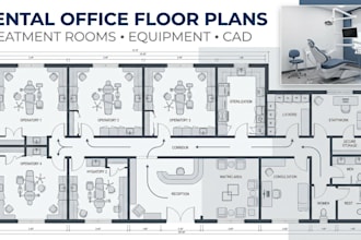 design dental office floor plans with treatment rooms and equipment layout
