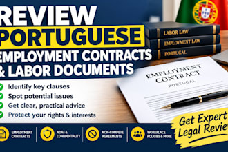 review portuguese employment contracts and workplace documents