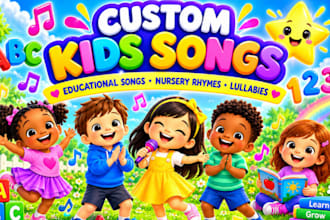 write a custom kids song, educational song and nursery rhyme