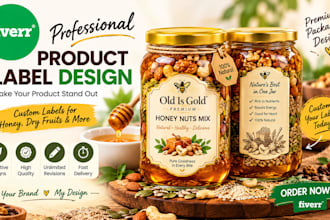 design professional food packaging  labels