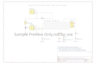 draw 12v 24v wiring diagram for tractor excavator forklift