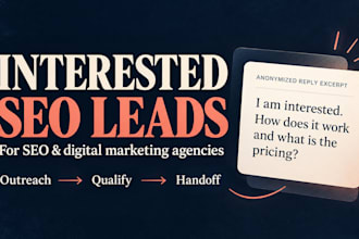 generate interested SEO leads for your agency