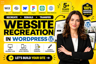 clone transfer ai website squarespace website webflow wix or figma to wordpress