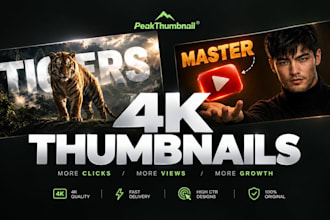 create cinematic 4k youtube thumbnails