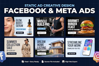 design high converting facebook ads and meta ad creatives