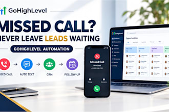 set up gohighlevel missed call text back and lead automation