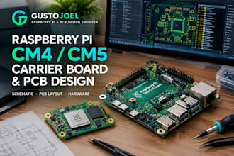 design custom raspberry pi cm4 cm5 carrier board and pcb