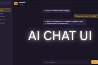 build a responsive ai chat interface with react and tailwind