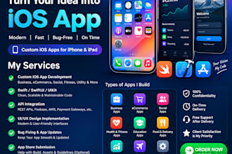 develop a custom ios app in swift swiftui and uikit