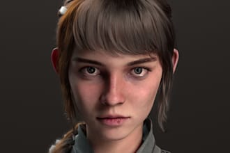 model, rig and animate 3d metahuman character using blender, cc4, cc5 and zbrush