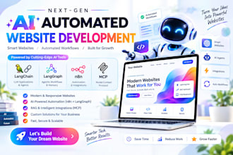 build an ai automated website with n8n langgraph and mcp