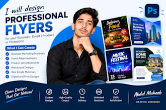 design modern professional flyers