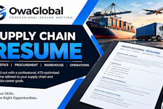 write an ats supply chain logistics and procurement resume