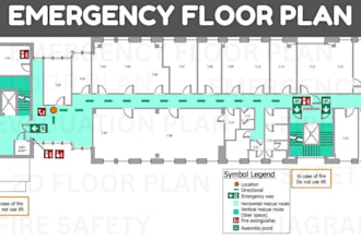 design emergency floor plan evacuation plan exit route