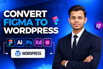 convert figma to elementor pro or figma to wordpress website